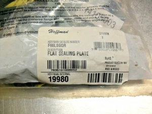  Qty 2 - Placa de sellado plana Hoffman F66LSGQR # 19980 - Lote a la venta, nuevo en caja - Imagen 1 de 3