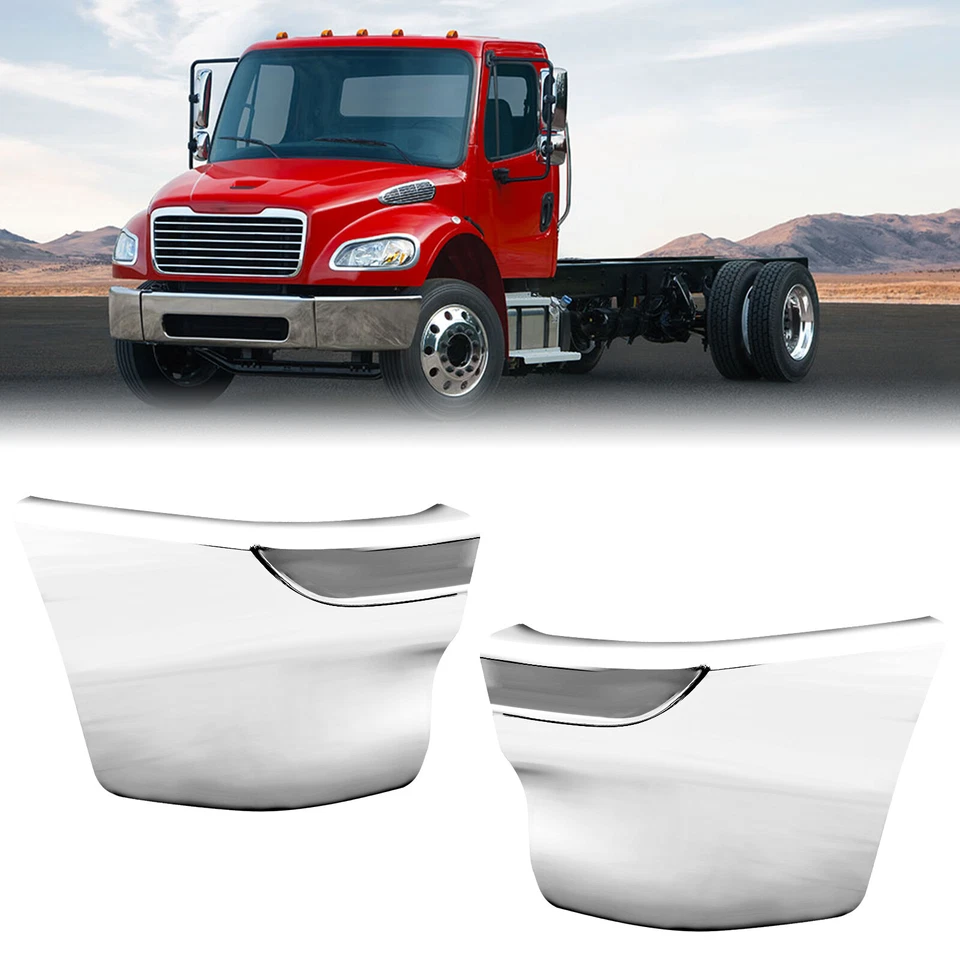Steel Bumper End Chrome Fit For Freightliner Columbia 1997-2014 right& left Side Foto 1 de 4