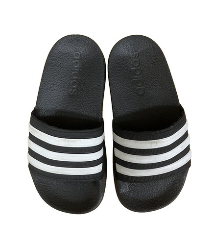 ADIDAS Adilette Slides nero bianco per bambini taglia US 10