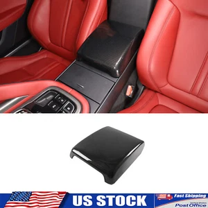 ABS Carbon Fiber Interior Center Console Cover Trim Fits Jaguar F-TYPE 2013-24 - Picture 1 of 15