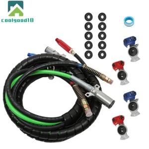Conjunto de envoltura universal para semirremolque y tractor conjuntos de manguera de línea de aire 15 pies 3 en 1 - Imagen 1 de 12
