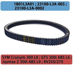 23100-L3A-0002 Drive Belt For SYM Cruisym 300 L8/Joymax Z 300i L9/GTS 1B01L3A01 - Picture 1 of 9
