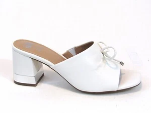 GC Shoes Adison Heeled Slide Sandal (Women's) - White - Sz 7.5 M - Picture 1 of 8