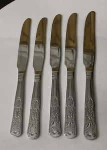 5 Olympia 18/0 Stainless Steel 24.5cm Kings Royale Table Dinner Knives Cutlery - Picture 1 of 6