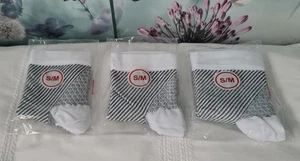 BNIP! 3 PAIRS OF WHITE HIGH QUALITY FASCIITIS COMPRESSION SOCKS *SIZE S/M - Picture 1 of 1