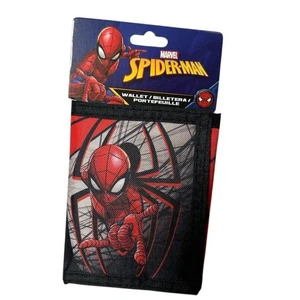 MARVEL SPIDERMAN Trifold Nylon Wallet - Lots of pockets - Picture 1 of 3
