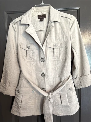 Chaqueta Fenn Wright Manson Beige con Cinturón - Para Mujer Talla M Foto 1 de 4