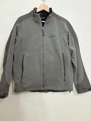 Marmot Jacket Mens Medium Gray Windstopper Gore Fleece Full Zip Outdoor Hiking - Image 1 of 4