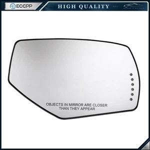 Mirror Glass RH Side Heated w/Backing Plate for Chevy Silverado GMC Sierra - Picture 1 of 3