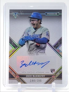 ZACH MCKINSTRY 2021 TOPPS TRIPLE THREADS ROOKIE AMETHYST RC AUTO /199 Q1217 - Picture 1 of 2