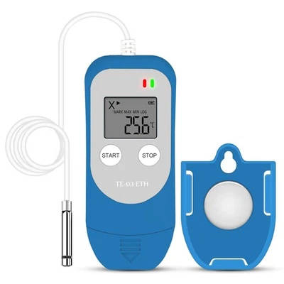 ThermElc TE-03 ETH Datenlogger Temperatur Luftfeuchtigkeit Mit Externem Sensor - Bild 1 von 4