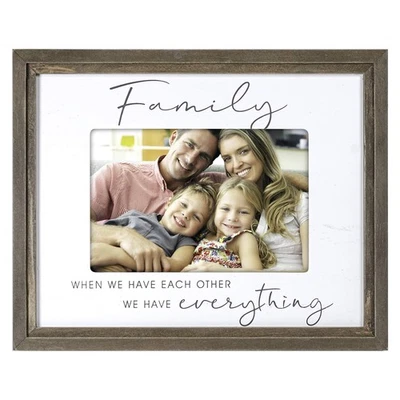 International Designs 4x6 Family Script Sentiments Picture Frame Family When ... - Image 1 of 4