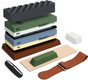 Seido Knives Professional Whetstone Sharpening Stone Kit - NIB - Picture 1 of 9