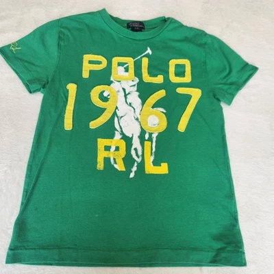 Vintage Polo Ralph Lauren Boys Tee Shirts Sz 8 Large Horse Patch - Image 1 of 4