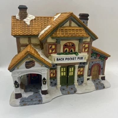 Santa's Workbench Collection Towne Series Back Pocket Pub 1999 Christmas - Image 1 of 4