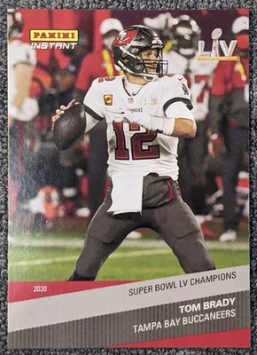 Tom Brady 2020 Panini Instant NFL #1 Tampa Bay Buccaneers Super Bowl LV Chmps - Image 1 of 2