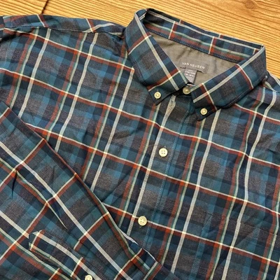 Van Heusen Classic Fit Plaid Natural Flex Stretch Button Down Shirt NWT XXL - Image 1 of 4