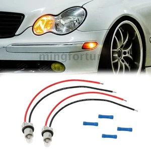 Pair For Mercedes-Benz Side Marker Lamp Light Socket Wire Harness A0005400966 - Picture 1 of 8