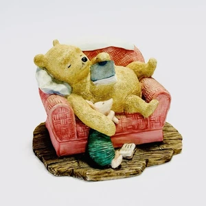 Winnie The Pooh Sleeping Classic Pooh Border Fine Arts Ornament Statue Disney - Picture 1 of 3