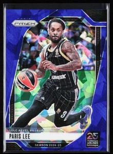 2024-25 Panini Prizm Euroleague Paris Lee Blue Ice Prizms /125 #161 - Picture 1 of 10