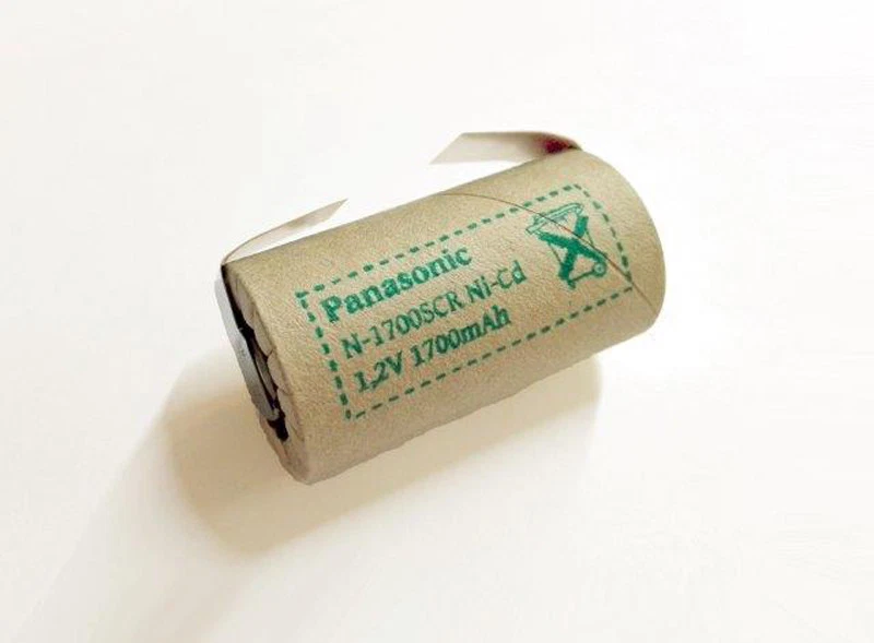 Panasonic 1,2V 1700mAh Sub C Ni-Cd Einzelzellen mit U Lötfahne  N-1700SCR - Bild 1 von 1
