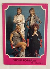ABBA trading cards Australian Scanlens Pink series - Choose the card you want