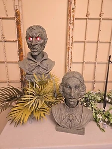 Halloween Haunted Mansion Animatronic Prop 16" TALKING BUST WORKS Gemmy Style - Picture 1 of 21