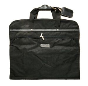 PIERRE CARDIN Garment Bag Luggage Hanging Suit Bag Black Travel Business EUC 