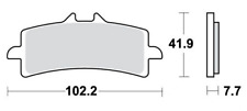 Produktbild - MCB Bremsbelag Sinter vorn für Ducati Panigale 1000/1100/1199/1299