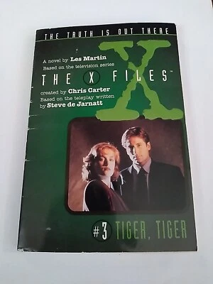 1995 The X-Files Paperback Book # 3 TIGER, TIGER Les Martin - Image 1 of 4