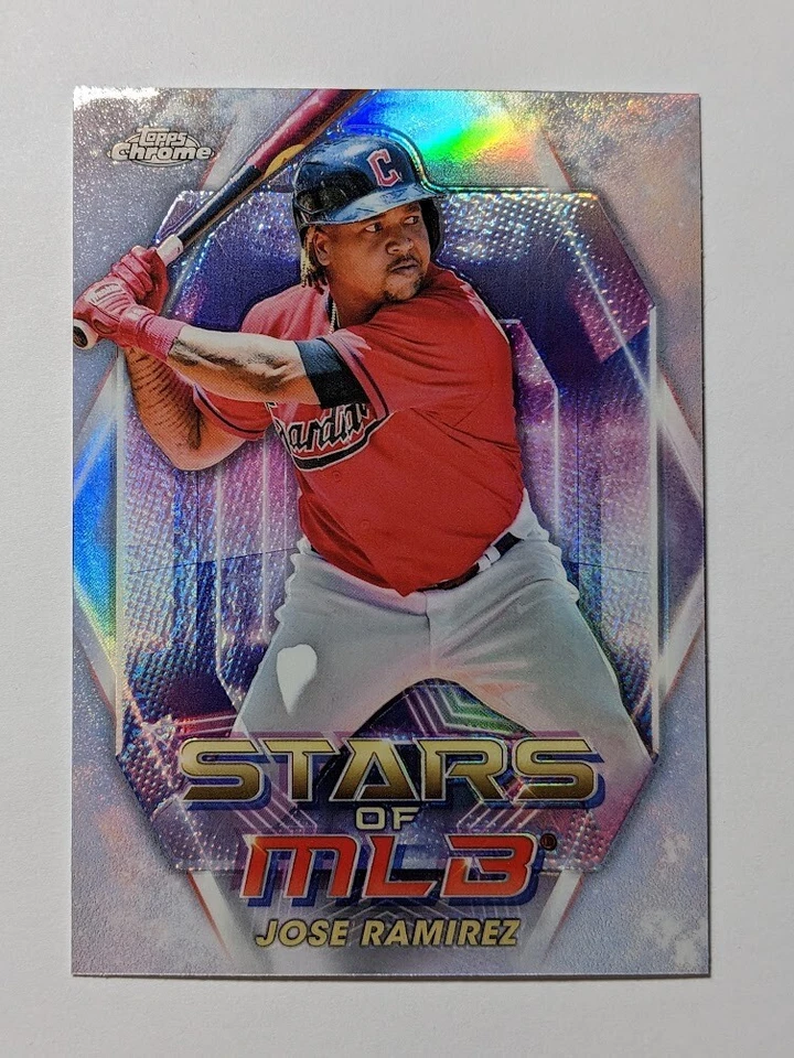 2023 Topps Series 1 Jose Ramirez Stars of MLB Chrome Insert #SMLBC-7 - Image 1 of 2