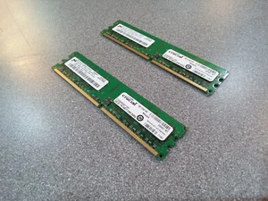 4 GB ( 2 x 2 GB ) DDR2 800 PC2-6400 RAM - Crucial Micron - Picture 1 of 1