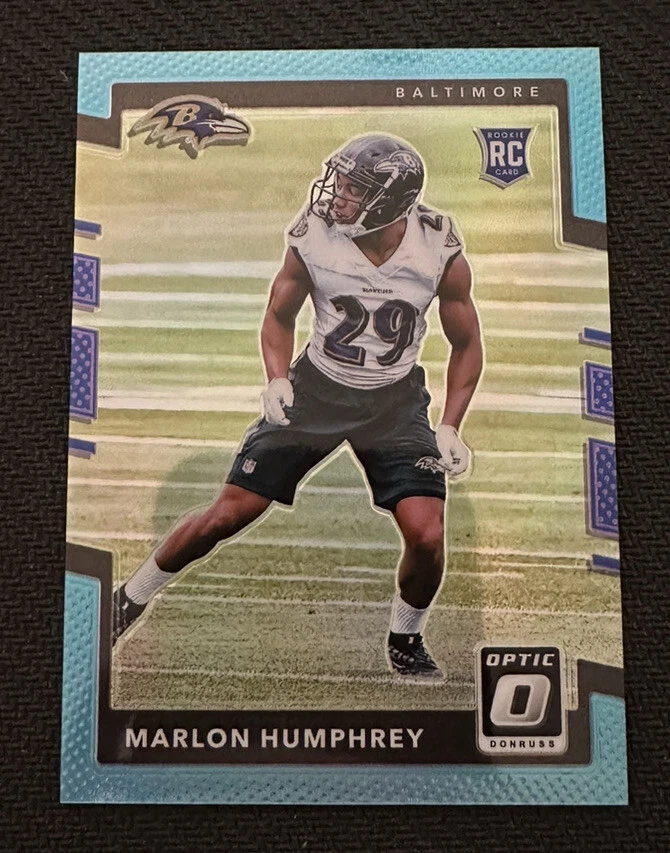 2017 Donruss Optic Rookies Aqua Prizm /299 Marlon Humphrey #128 Rookie RC