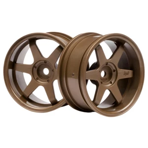 HPI 1/10 TE37 26mm Bronze Wheels (6mm Offset) 2pcs 3848 - Picture 1 of 3