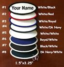 IRON-ON Custom Embroidered Name Patch, Embroidery Name Tag Badge Oval 1.5x3.25