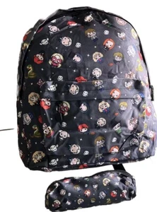 Anime Hogwarts Backpack and Pencil Case Chibi Harry Potter Side Pockets FREESHIP - Picture 1 of 7