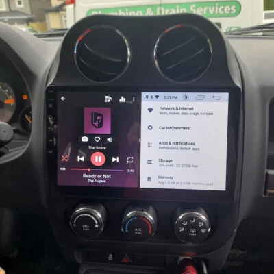 For Jeep Compass Patriot 2010-2016 Car Stereo Radio GPS Radio Carplay Android 12 Foto 1 de 4