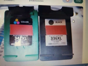 cartuchos tinta compatible hp.4 ( 2 tricolor y dos de tinta negra) cartuchos de  - Imagen 1 de 1