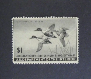 US Duck Stamp RW12 $1 1945 MNH #3 - Picture 1 of 2