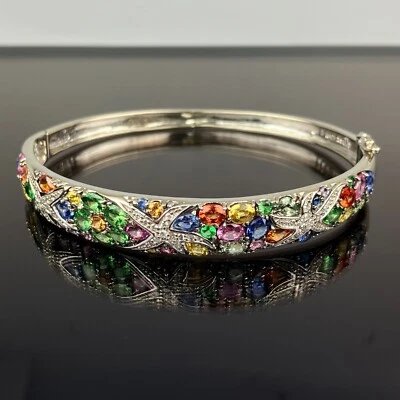 Brazalete Brazalete ACUARELAS EFFY Diamante y Zafiro Multicolor 7.89 CTW 6.5" Foto 1 de 4