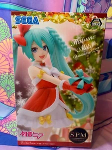 Figurine Figure Hatsune Miku - SPM Figure - Christmas 2022 - SEGA - boite abimée - Imagen 1 de 5