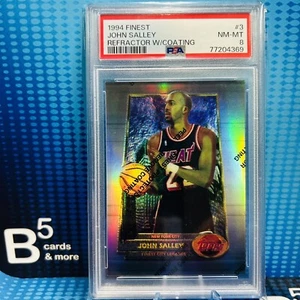 1994-95 Topps Finest - Refractor #3 John Salley PSA 8 - Picture 1 of 2