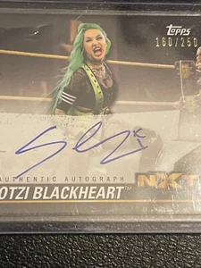 Topps wwe nxt auto card shotzi blackheart 160/250 - Picture 1 of 3