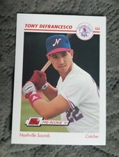 1991 Line Drive AAA Tony DeFrancesco Nashville Sounds #255
