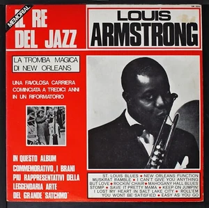 Louis Armstrong - Il Re Del Jazz - original LP record [NHB1-137] ITALY - Picture 1 of 5