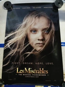 Locandina film "Les Miserables" originale in un foglio 27x40 (2012) D/S - Foto 1 di 4