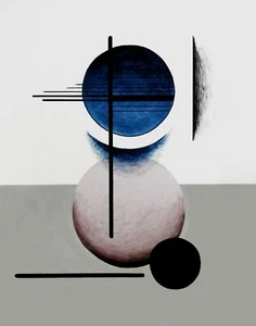 Abstract Geometric Painting - 24" x 30" x 3/4" - Picture 1 of 8