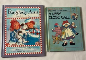 Vintage RAGGEDY ANN and RAGS A Very Close Call & Raggedy Ann Books (2) - Imagen 1 de 2