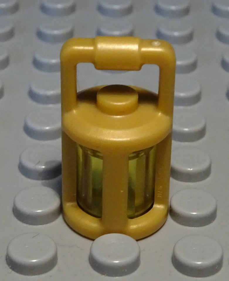 Lego Figur Zubehör Laterne Lampe Gold Transparent Gelb - Bild 1 von 1