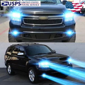 For Chevy Tahoe 2007-2015 6X 8000K Front LED Headlights + Fog Light Bulbs Kit GL - Picture 1 of 12